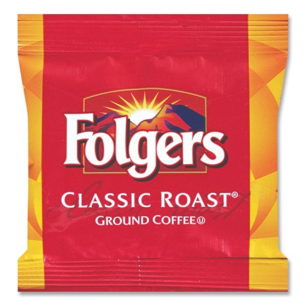 Folgers Coffee, Classic Roast, Medium Roast, Fractional Packs (Each Pack Makes 10 Cups), 36/Carton
