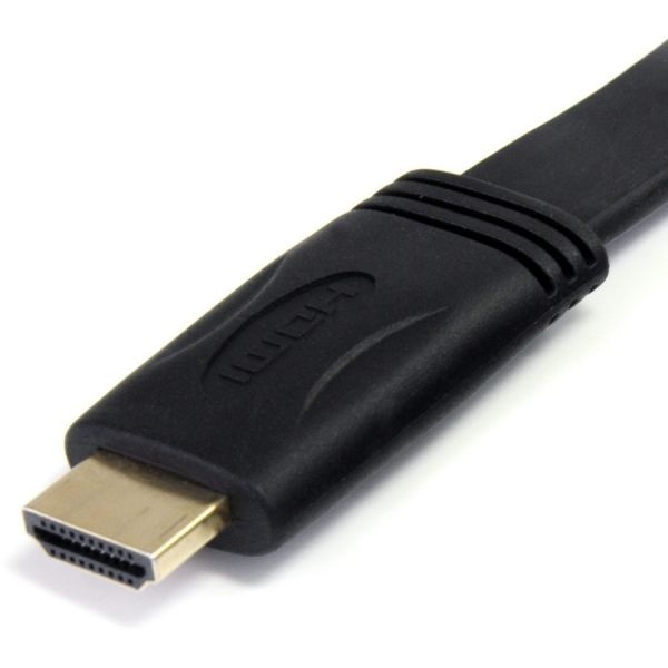 10 Ft Flat High Speed Hdmi Cable With Ethernet - Ultra Hd 4K X 2K Hdmi Cable - Hdmi To Hdmi M/m