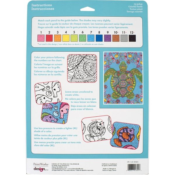 Pencil Works Color By Number Kit 9"X12"