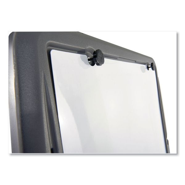 Iceberg Ingenuity Presentation Flipchart Easel With Dry Erase Surface, Resin Surface Frame, 33 X 28 X 73, Charcoal