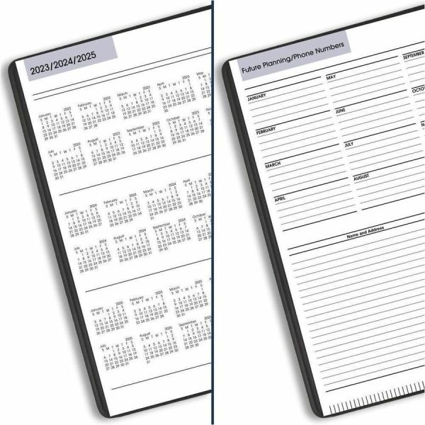 At-A-Glance Dayminder Four-Person Group Daily Appointment Book, 11 X 8, Black Cover, 12-Month (Jan To Dec): 2024