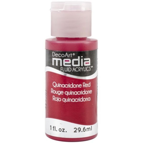 Deco Art Quinacridone Red Media Fluid Acrylic