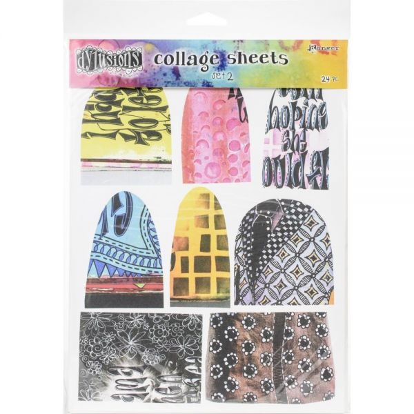 Dyan Reaveley's Dylusions Collage Sheets 8.5"X11" 24/Pkg