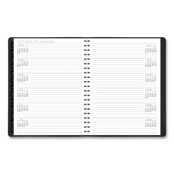 At-A-Glance Contemporary Weekly/Monthly Planner, Vertical-Column Format, 11 X 8.25, Graphite Cover, 12-Month (Jan To Dec): 2024