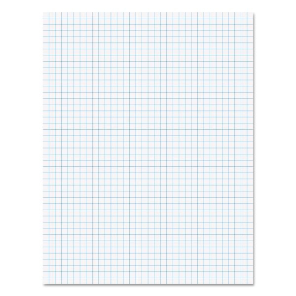Ampad Quadrilled-Ruled Specialty Pad, 8 1/2" X 11", Quadrille Ruled, 50 Sheets, White