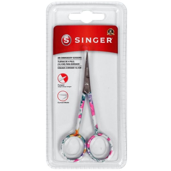 Singer Curved Embroidery Scissors 4"