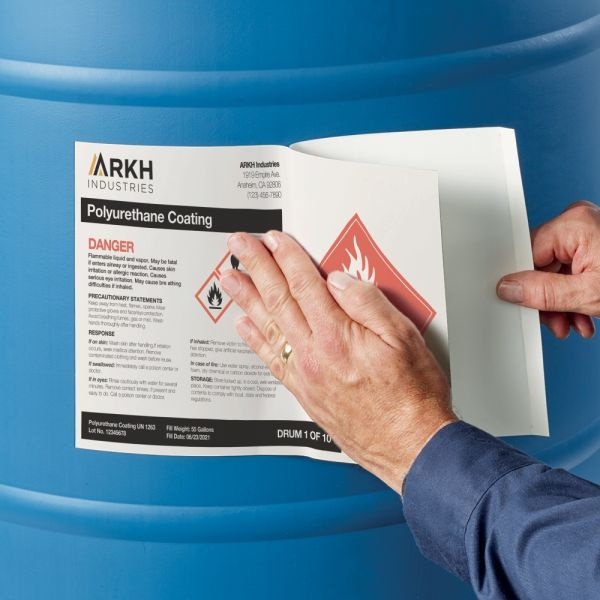 Avery Ultraduty Ghs Chemical Labels 8½" X 11" , For Laser Printers