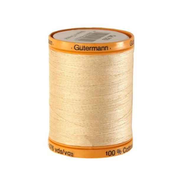 Gutermann White 100% Cotton Sewing Thread, 3281 yd 