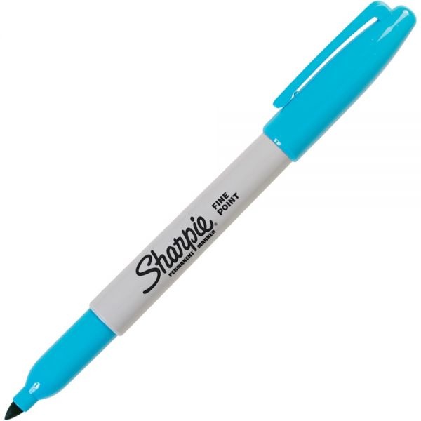 Sharpie Permanent Fine-Point Marker, Turquoise