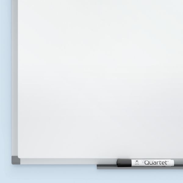 Quartet Standard Duramax Porcelain Magnetic Dry-Erase Whiteboard, 72" X 48", Aluminum Frame With Silver Finish