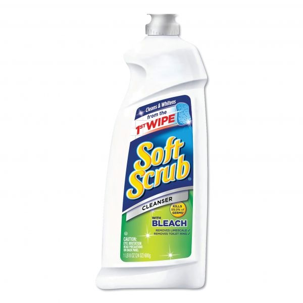 Soft Scrub Cleanser With Bleach 24 Oz Bottle, 9/Carton