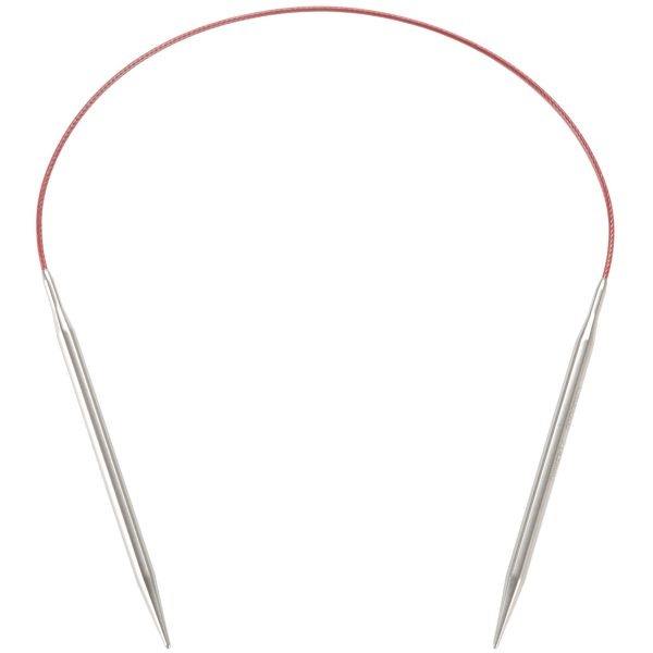Chiaogoo Red Lace Stainless Circular Knitting Needles 16"