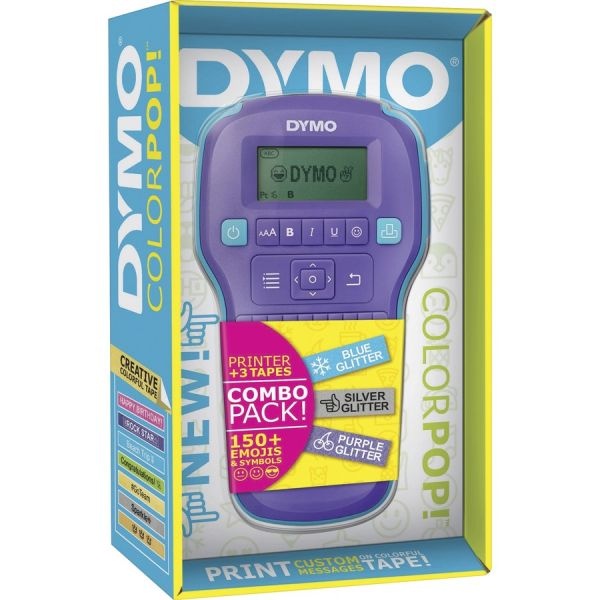 Dymo Colorpop! Color Label Maker, 1 Line, 6.3 X 2.56 X 10.43