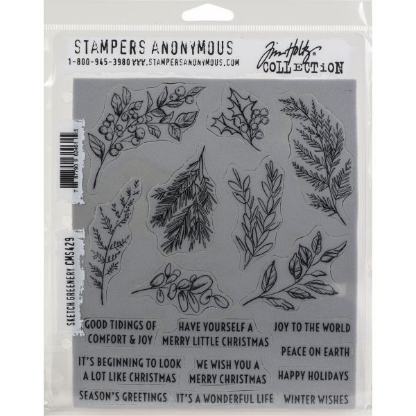 Tim Holtz Cling Stamps 7"X8.5"