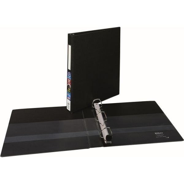 Avery Heavy-Duty 3-Ring Binder With Locking One-Touch Ezd Rings, 1" D-Rings, 46% Recycled, Black