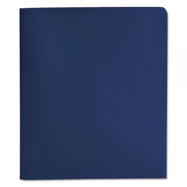 Smead 2-Pocket Folder W/Tang Fastener, 100-Sheet Capacity, Dark Blue, 25/Box