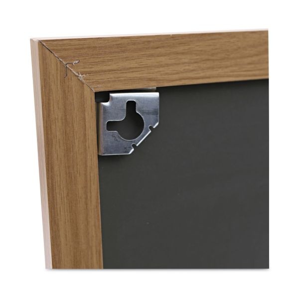 Universal Cork Board With Oak Style Frame, 24 X 18, Natural Surface