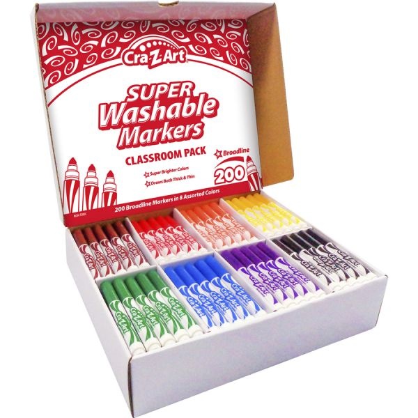 Cra-Z-Art Super Washable Broadline Markers Pack