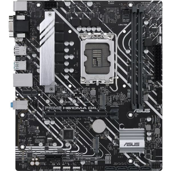 Asus Prime H610m A D4 Csm Desktop Motherboard Intel H610 Chipset 
