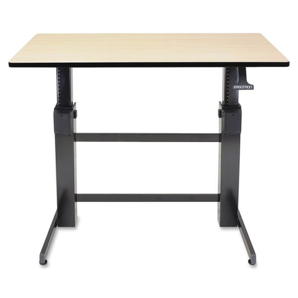 Ergotron Workfit-D, Sit-Stand Desk (Birch Surface)
