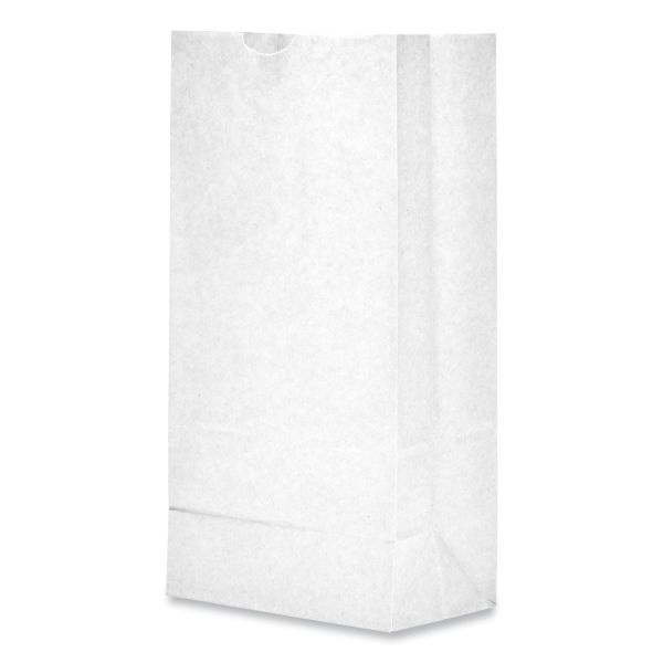 General Grocery Paper Bags, 35 Lb Capacity, #8, 6.13" X 4.17" X 12.44", White, 500 Bags