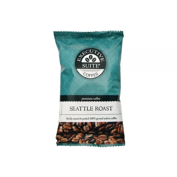 Executive Suite Coffee Single-Serve Coffee Packets, Seattle Roast, Carton Of 42