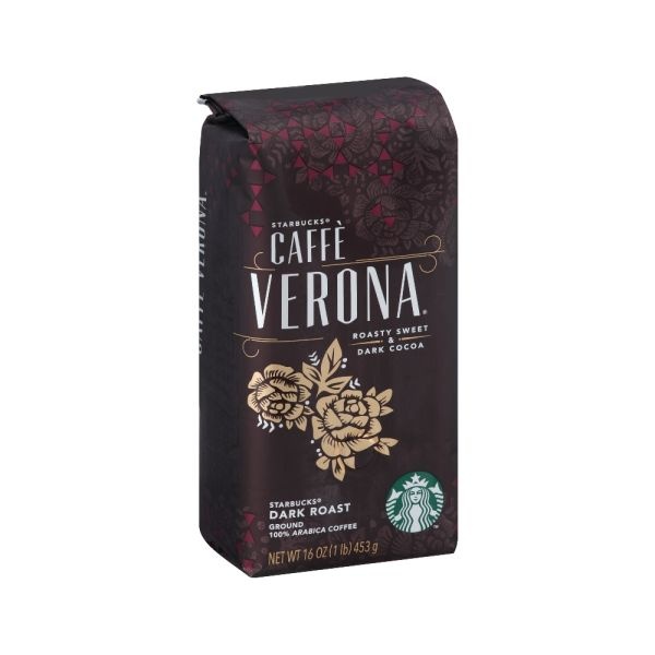 Starbucks Coffee, Verona, Ground, Dark Roast, 1Lb Bag (Makes About 40 Cups)