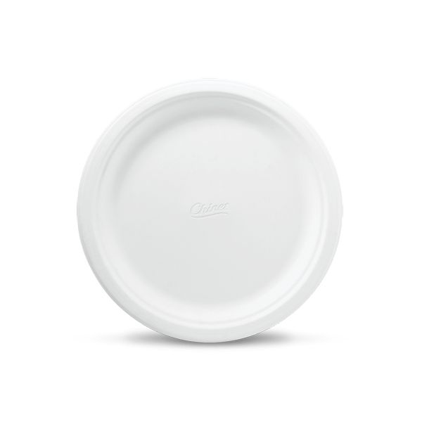 Chinet Paper Dinnerware, Plate, 10.5" Dia, White, 500/Carton