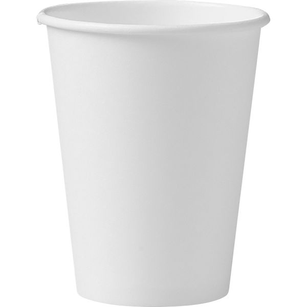 Solo Ssp 12 Oz Paper Coffee Cups, White, 1,000 Cups/Carton