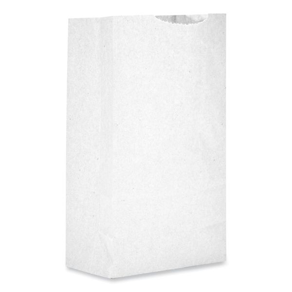 General Grocery Paper Bags, 30 Lb Capacity, #2, 4.31" X 2.44" X 7.88", White, 500 Bags