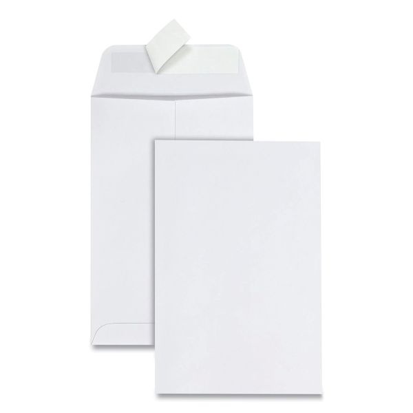Redi-Strip #1 Catalog Envelope, Self-Adhesive, White, Box Of 100