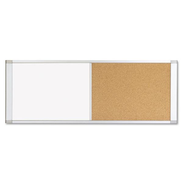 Mastervision Combo Cubicle Workstation Dry Erase Cork Board 48X18 