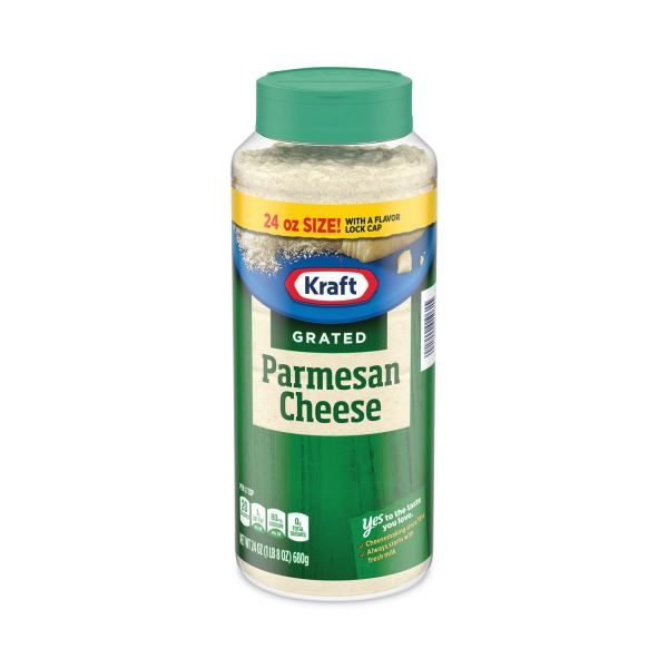 Kraft 100 Grated Parmesan Cheese, 24 Oz Tub