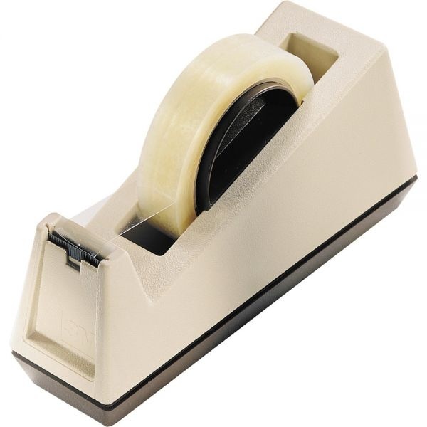 Scotch HeavyDuty Weighted Desktop Tape Dispenser, 3" Core, Plastic