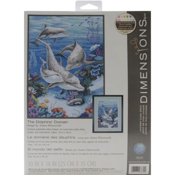 Dimensions The Dolphins' Domain Counted Cross Stitch Kit