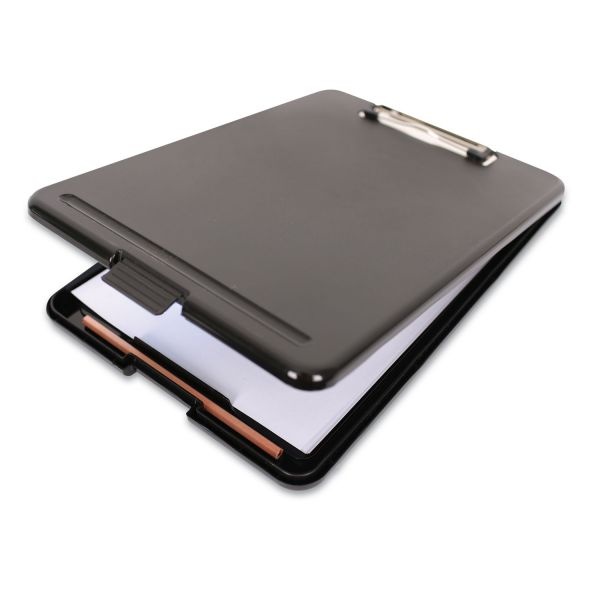 Universal Storage Clipboard, 0.5" Clip Capacity, Holds 8.5 X 11 Sheets, Black