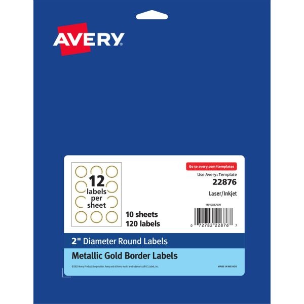 Avery Easy Peel Round Labels