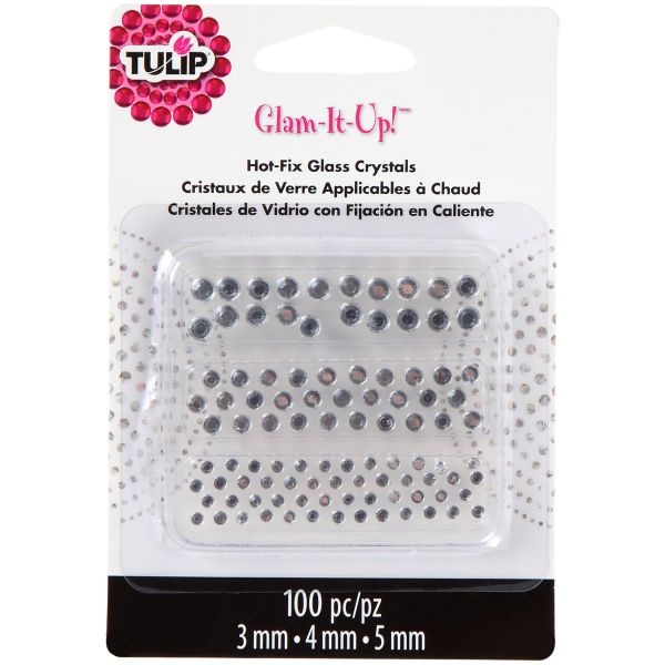 Tulip Glam-It-Up! Hot-Fix Glass Crystals 100/Pkg