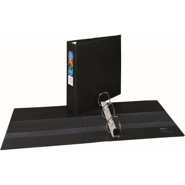 Avery Heavy-Duty 3-Ring Binder With Locking One-Touch Ezd Rings, 2" D-Rings, Black