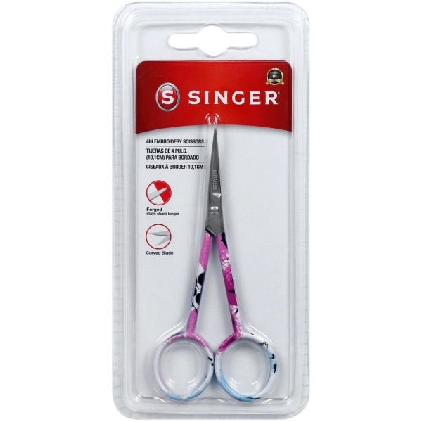 Singer Curved Embroidery Scissors 4"