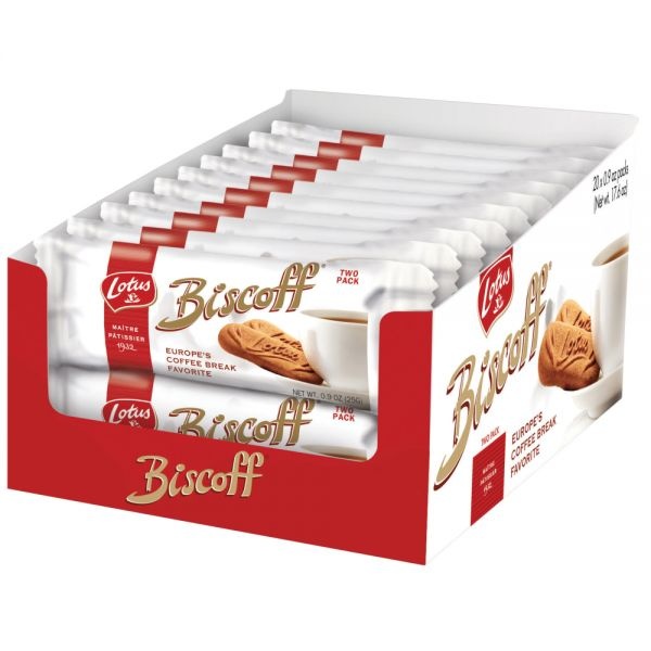 Biscoff Twin Pack Gourmet Cookies, 0.9 Oz, Box Of 20