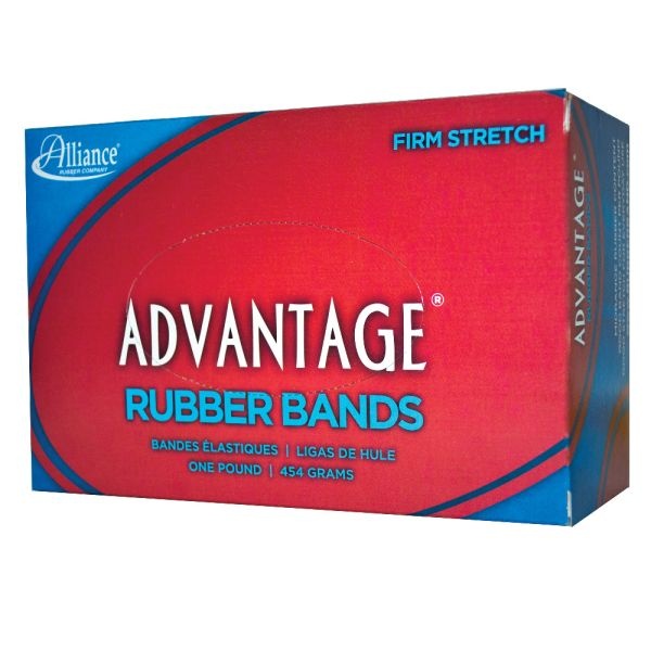 Alliance Advantage Rubber Bands In 1-Lb Box, #19, 3 1/2" X 1/16", Box Of 1,250