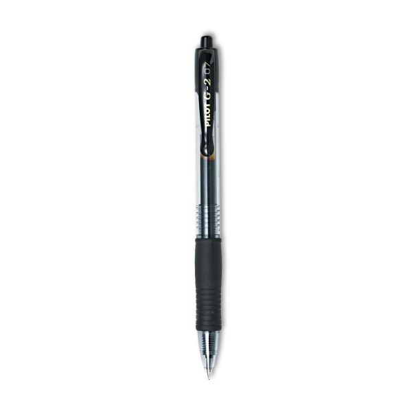 Pilot G2 Premium Gel Pen, Retractable, Fine 0.7 Mm, Assorted Business Ink Colors, Smoke Barrel, 14/Pack
