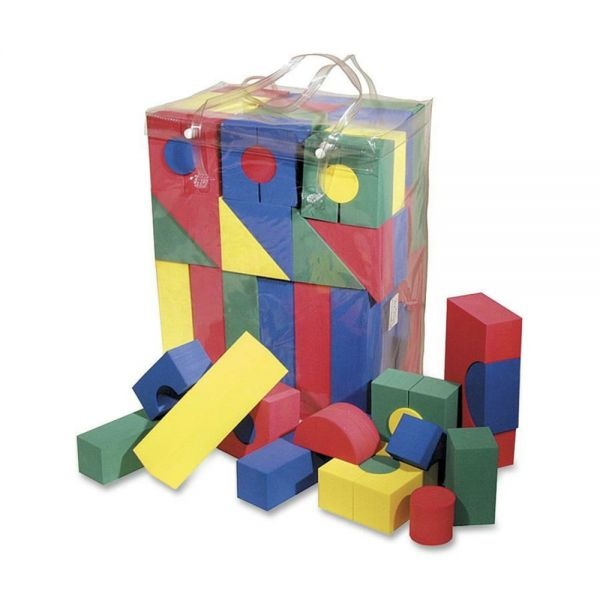 Wonderfoam Blocks, High-Density Foam, Assorted Colors, 68/Pack