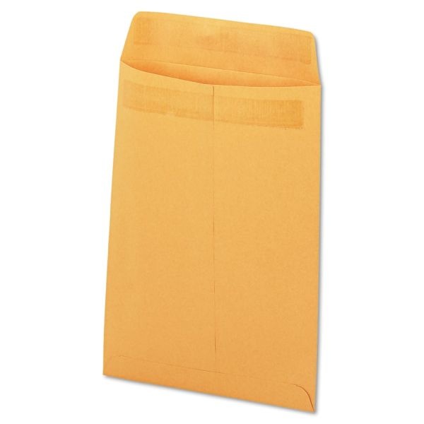 Universal Self-Stick File-Style 12" X 9" Manila Envelopes, Self-Adhesive Closure, Brown Kraft, Box Of 250
