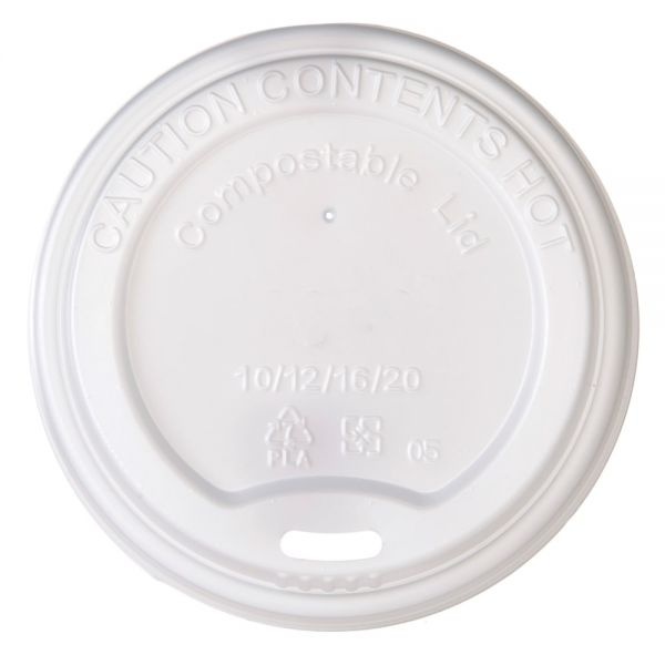 Highmark Eco Hot Coffee Cup Lids, White, Pack Of 800