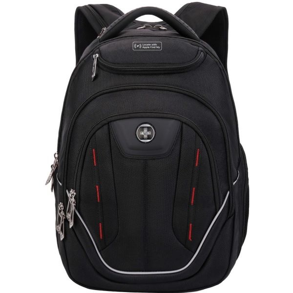 Swissdigital Design Terabyte J16btfb-41 Carrying Case (Backpack) For 15.6" To 16" Apple, Amazon Iphone Ipad Notebook, Macbook Pro - Black/Red