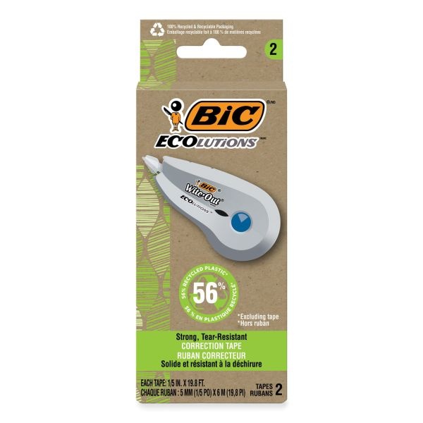 BIC® Wite-Out Brand Mini Correction Tape, Non-Refillable, 0.2 x