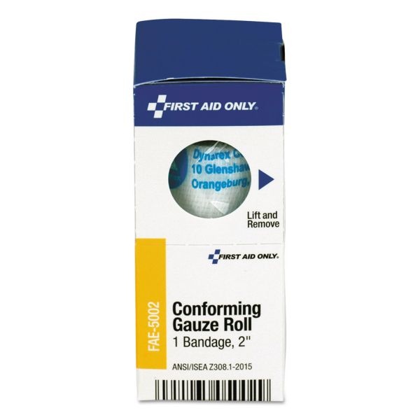 First Aid Only Gauze Bandages, Conforming, 2" Wide