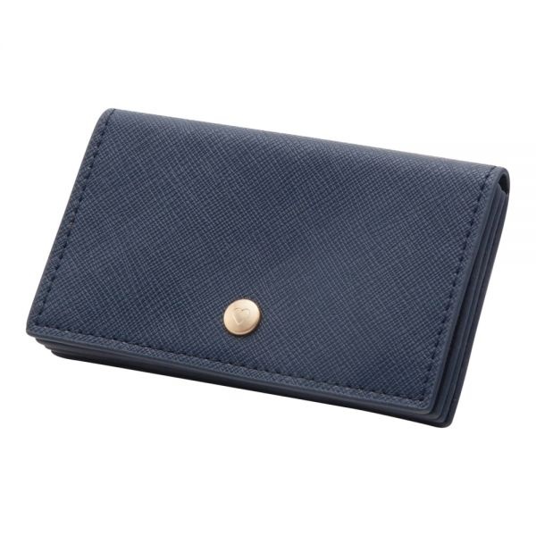 See Jane Work Faux Leather Business Card Holder, Navy